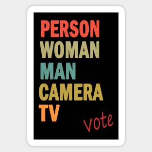 Person Woman Man Camera TV Sticker